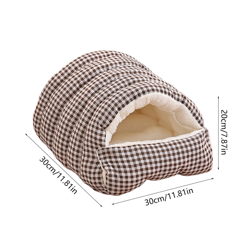 1 Pcs Dog Bed Self Warming Puppy House Cozy Cat Sleeping Tent Cave Beds Indoor Kitten Nest Kennel Hut for Small Medium Dog Cats