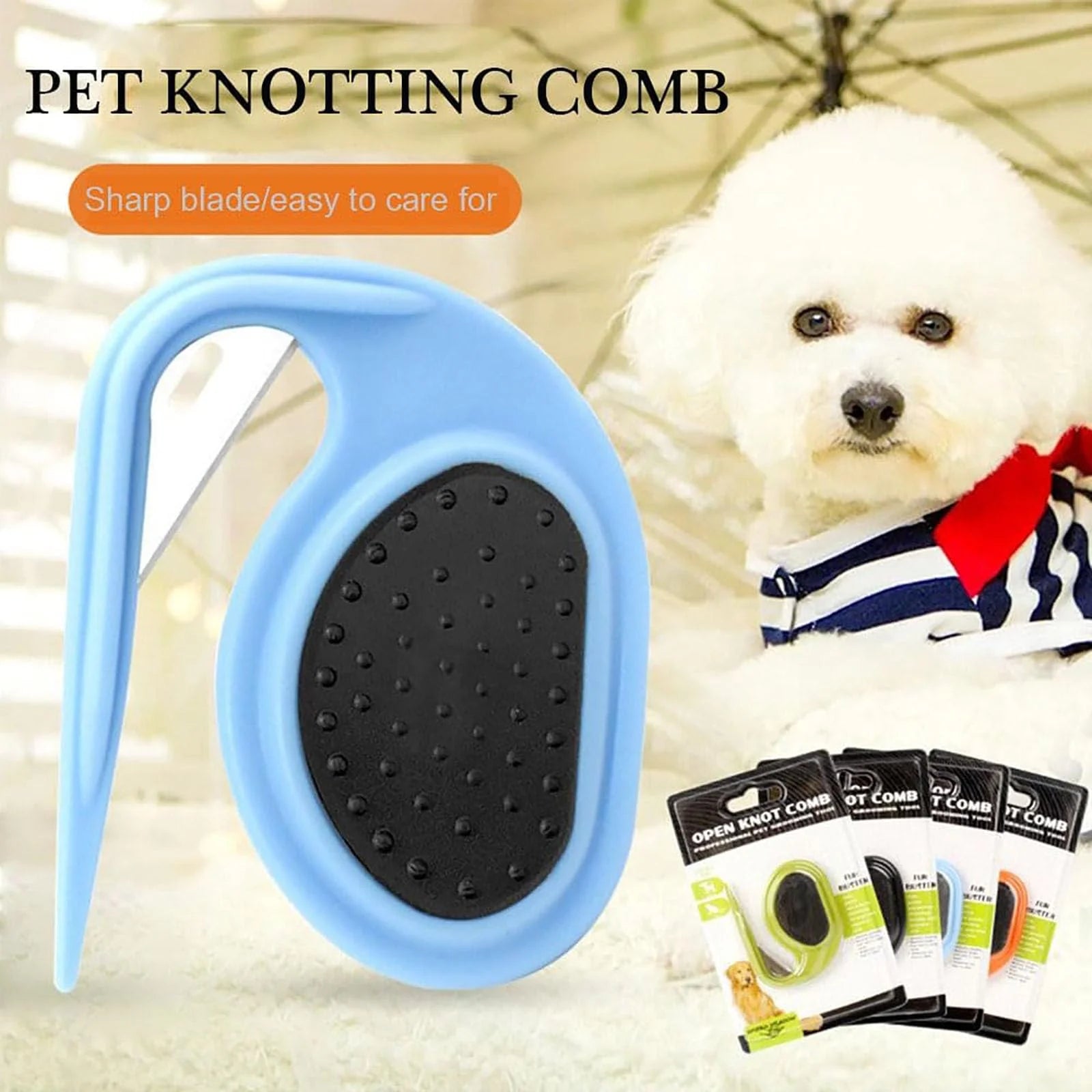 Knotting Comb, Knotting Comb for Cats, De Knotting Comb for Dog, Pet Knotting Comb, Pet Dog Shedding Brush Puppy Kitten Brush Hair Removal Tool Grooming Comb Loose Epilator